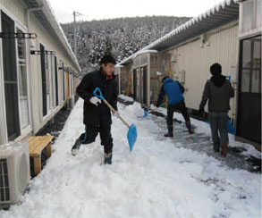 2011年12月から毎月実施されている気仙沼の仮設住宅への炊き出しボランティア 