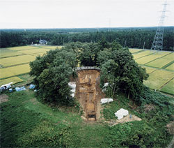 大塚森古墳航空写真（近景）