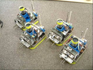 全方位カメラを有する群行動ロボットシステム